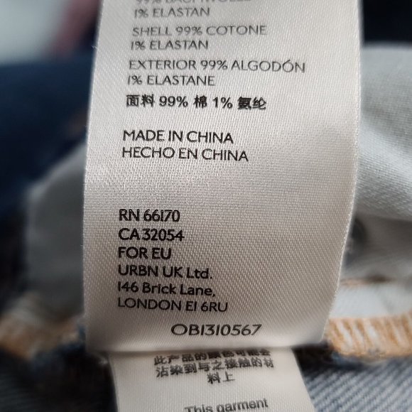 Anthropologie Pilcro The Vintage Straight Jeans Sz 27 Distressed Dark Wash NWOT - Picture 11 of 12